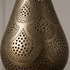 Moroccan Pendant Light – Brass Teardrop Perforated