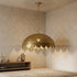 Handmade Moroccan Pendant Light – Brass Globe Dome