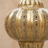 Handmade Moroccan Lamp - Gold Brass Pendant - Boho Entryway Lantern