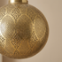Authentic Moroccan Hanging Lamp – Hand-Hammered Brass Globe Pendant Light for Boho Bedroom Mood Lighting