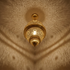 Authentic Moroccan Lighting – Gold Brass Pendant Lamp with Hand-Hammered Filigree Design for Living Room Decor