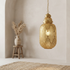 Brass Chandelier – Moroccan Filigree Openwork Shadow-Casting