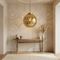 Moroccan Pendant Light – Filigree Openwork Brass Lamp Bedroom