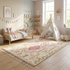 Handmade Azilal Rug - Shaggy Natural Wool - Vibrant Boho Living Room Decor - Pink Geometric Pattern