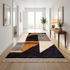 Authentic Moroccan Rug – High Pile Natural Wool Area Rug with Modern Abstract Geometric Pattern for Living Room Decor