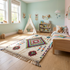 Azilal Rug – Multicolor Shaggy Diamond Wool Berber Carpet