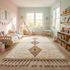 Beni Ourain Rug – Ivory Shaggy Diamond Wool Rug