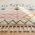 Handmade Azilal Rug - High Pile Natural Wool - Vibrant Boho Living Room Decor - Geometric Tribal Patterns