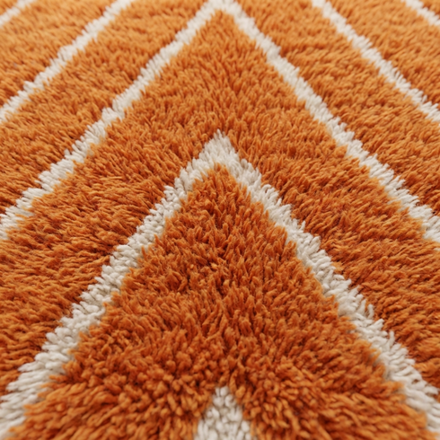 Large Orange Moroccan - Handmade Berber Custom Rug