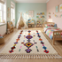 Handmade Azilal Rug - High Pile Natural Wool - Vibrant Boho Living Room Decor