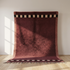Beni Ourain Rug – Mauve Plush Geometric Wool Area Rug