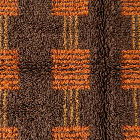 Moroccan Berber Rug – Brown Tribal Wool Rug