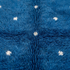 Vibrant Moroccan Rug – Plush Shaggy Wool Rug with Electric Blue & White Polka Dot Pattern
