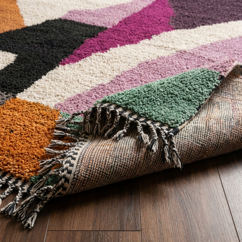 Custom Colorful Moroccan Rug - Handmad Berber Carpet