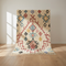 Azilal Rug – Multicolor Shaggy Diamond Wool Handmade Area Rug