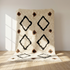 Authentic Beni Ourain Rug - High Pile Natural Wool - Boho Living Room Decor
