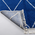 Blue Berber Rug - Moroccan Beni Ourain Wool Rug