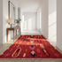 Boujaad Rug – Red Plush Abstract Wool Area Rug