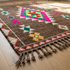 Handmade Moroccan Kilim Rug - Natural Wool Flatweave - Vibrant Geometric Tribal Art