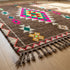 Moroccan Kilim Rug – Brown Flatweave Diamond Wool Area Rug