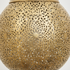 Authentic Solid Brass Globe Lamp – Hand-Hammered Moroccan Hanging Pendant Light with Intricate Filigree Design