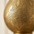 Authentic Handmade Moroccan Lamp – Gold Brass Teardrop Pendant Lantern with Intricate Filigree Design for Entryway Decor