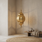 Moroccan Ceiling Light – Brass Geometric