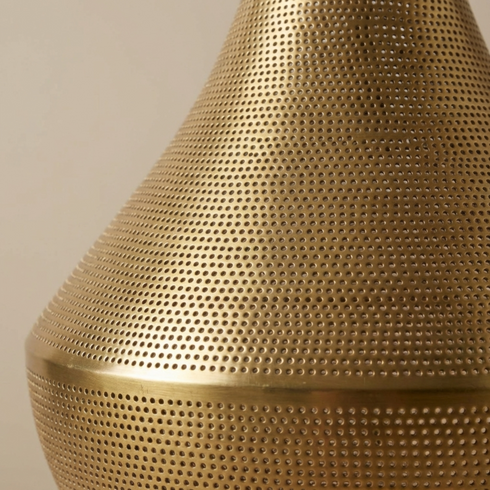 Moroccan Brass Pendant Light - Handcrafted Decoration