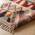 Boujaad Rug – Multicolor Plush Geometric Wool Area Rug