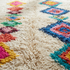 Azilal Rug – Multicolor Shaggy Diamond Wool Area Rug