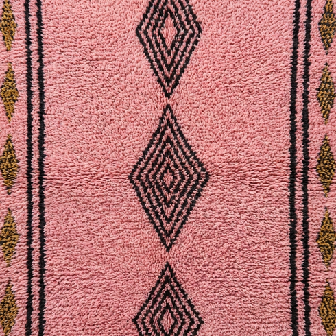 Custom Pink Moroccan Rug - Beni Ourain Style Rug