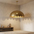 Handmade Moroccan Pendant Light – Brass Globe Dome