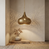 Moroccan Chandelier – Filigree Openwork Brass Lamp Living Room