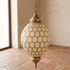 Moroccan Ceiling Light – Geometric Brass Shadow-Casting Lamp