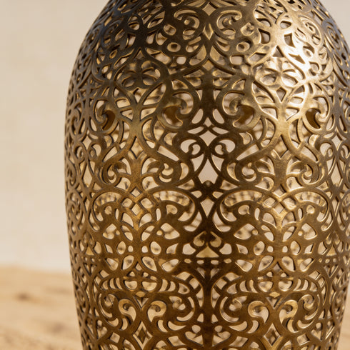 Teardrop Brass Moroccan Pendant Light