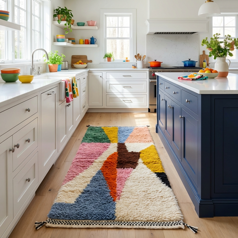 Handmade Azilal Wool Rug - Custom Moroccan Area Rugs