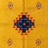 Vibrant Moroccan Kilim Rug - Flatweave Natural Wool Boho Decor - Mustard Yellow Tribal Motif