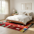 Authentic Boujaad Moroccan Rug – Plush Natural Wool Rug with Colorful Abstract Tribal Berber Design
