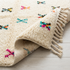 Handmade Azilal Rug - Plush High Pile Wool - Boho Living Room Decor - Ivory with Vibrant Tribal Symbols