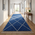 Blue Berber Rug - Moroccan Beni Ourain Wool Rug