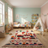 Boujaad Rug – Multicolor Plush Geometric Wool Area Rug