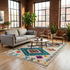 Authentic Handmade Azilal Rug – 100% Wool Moroccan Rug with Colorful Tribal Geometric Design