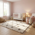 Beni Ourain Rug – Ivory High-Pile Diamond Wool Rug
