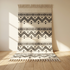 Handmade Moroccan Kilim Rug - Flatweave Natural Wool - Minimalist Tribal Boho Decor