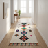Vibrant Azilal Rug - Shaggy Natural Wool - Boho Living Room Decor - Geometric Tribal Diamonds