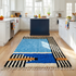 Authentic Moroccan Rug – High Pile Shaggy Wool Area Rug with Vibrant Abstract Design for Modern Interiors