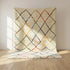 Beni Ourain Rug – Ivory High-Pile Diamond Wool Area Rug