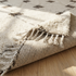 Beni Ourain Rug – Ivory High-Pile Diamond Wool Rug