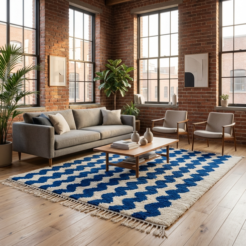 Authentic Moroccan Rug - Custom Beni Ourain Rug