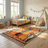 Orange Moroccan Boujaad Rug - Handmade Tribal Rug